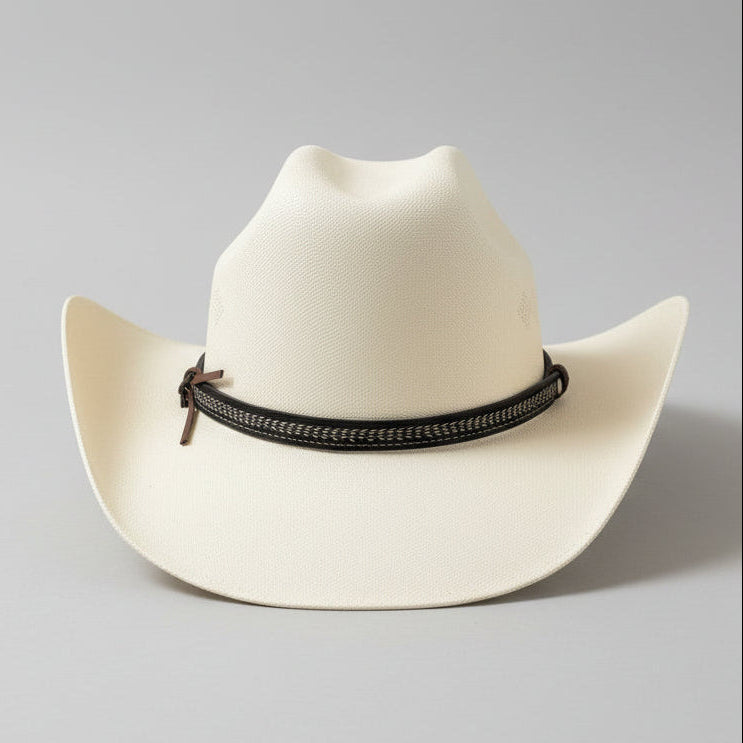 Cattlemen's Cowboy Hat | Beige Canvas Baja Leather
