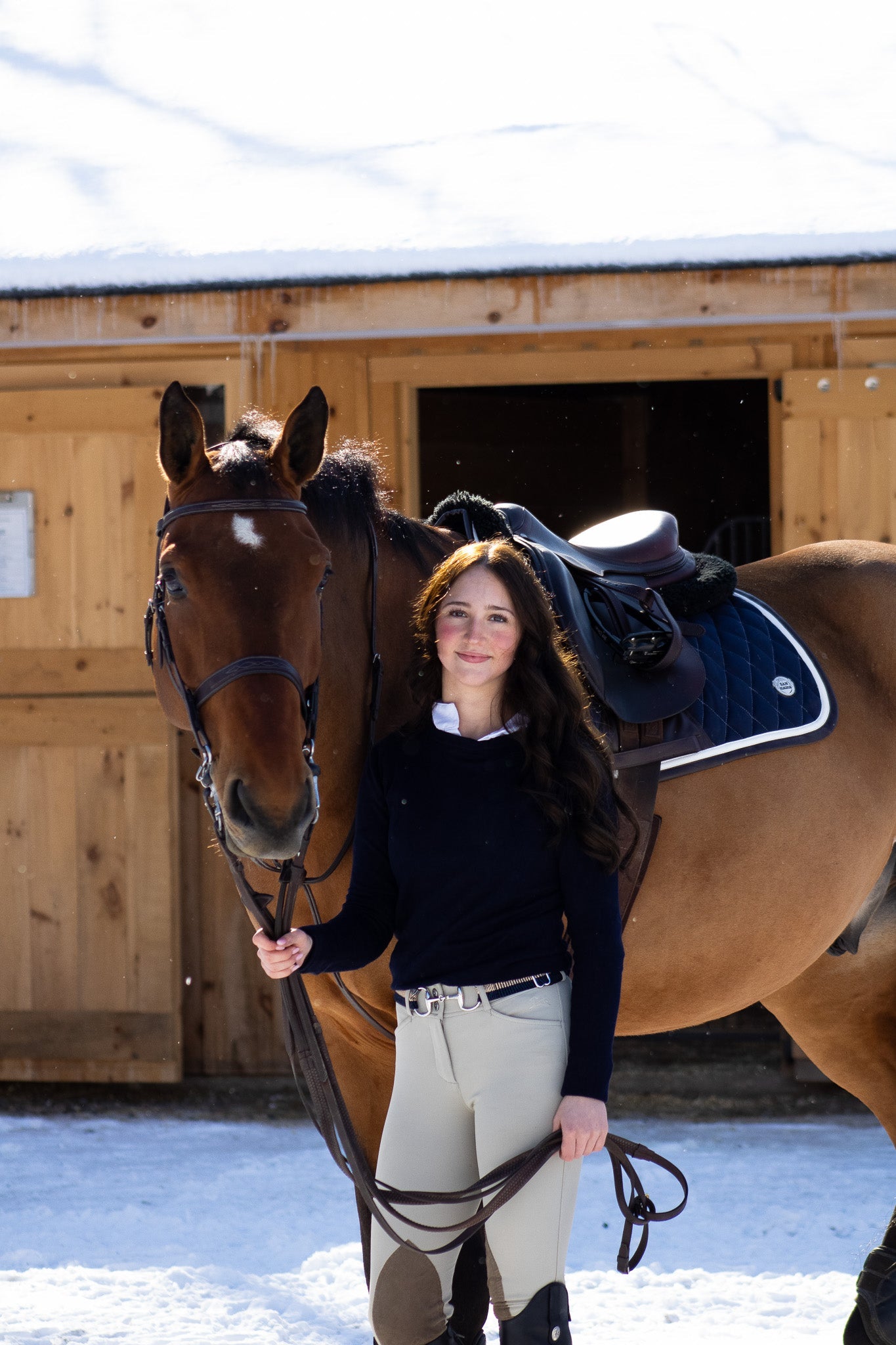 Jump Saddle Pad | Navy San Eligius