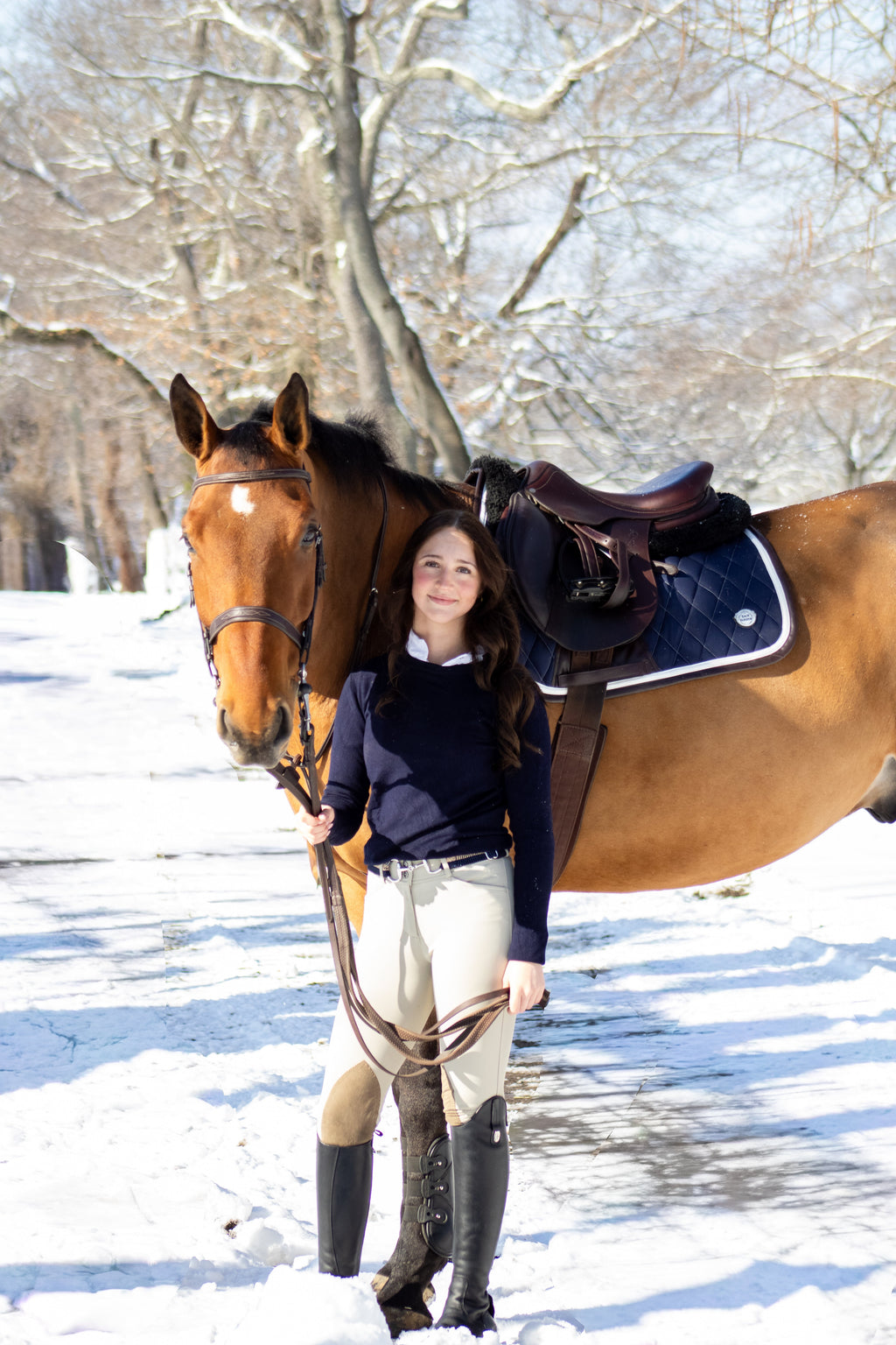 Jump Saddle Pad | Navy San Eligius