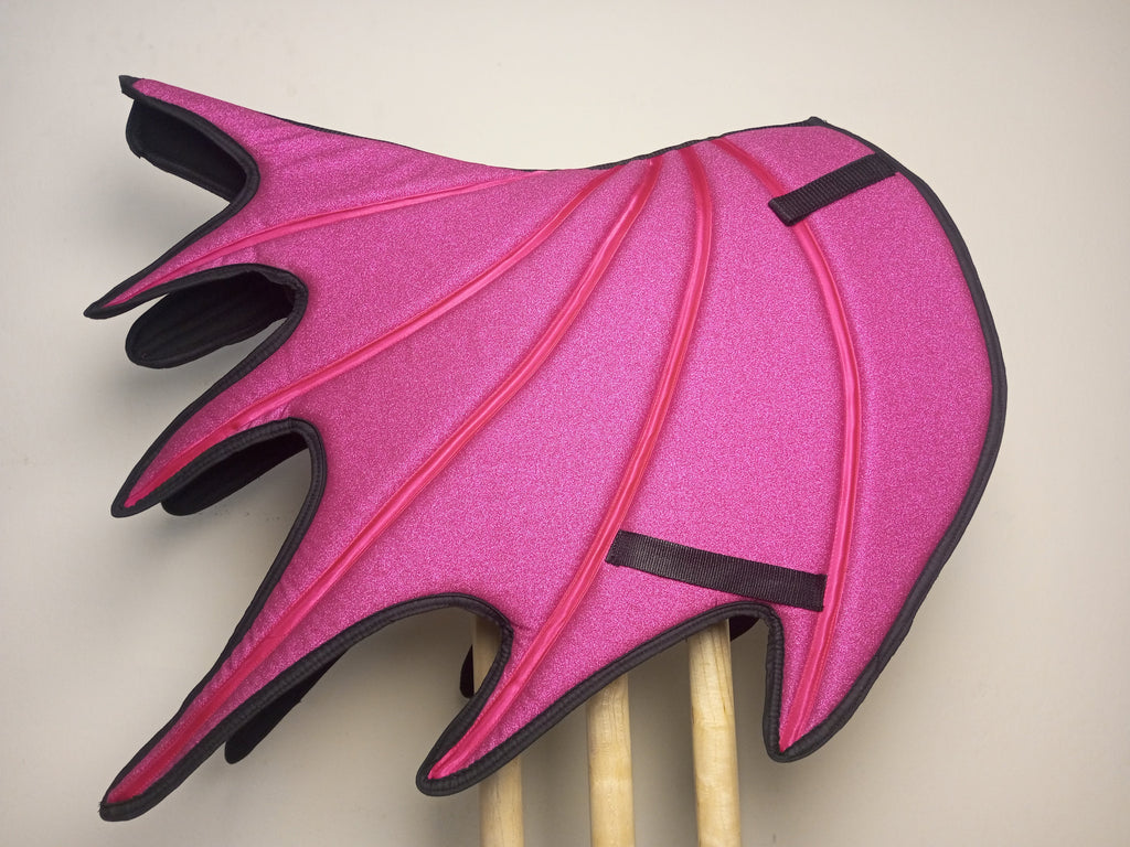 Pink Dragon Saddle Pad Set with Ear Bonnet & Boots Classic Riding Gear