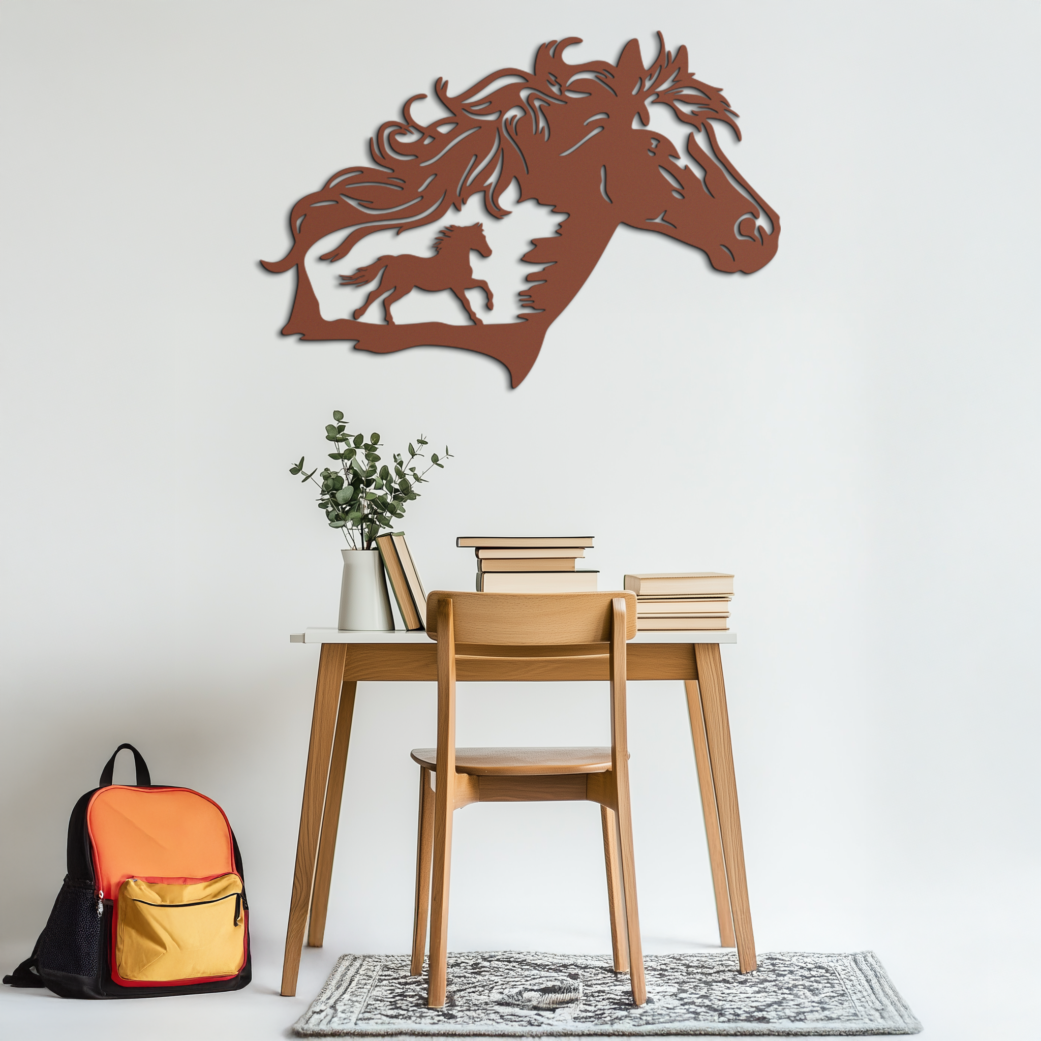 Horse Silhouette Metal Wall Art – Modern & Stylish - KAF137 Enova Art