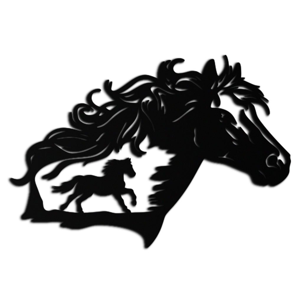 Horse Silhouette Metal Wall Art – Modern & Stylish - KAF137 Enova Art