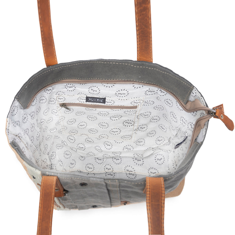 USA Canvas Patch Tote Bag Myra USA