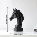 Galloping Horse Head Resin Sculpture Statue Modern Abstract Home Decor Office Desk Art Piece Elegant Gift for Equestrian Lovers Perfecsy