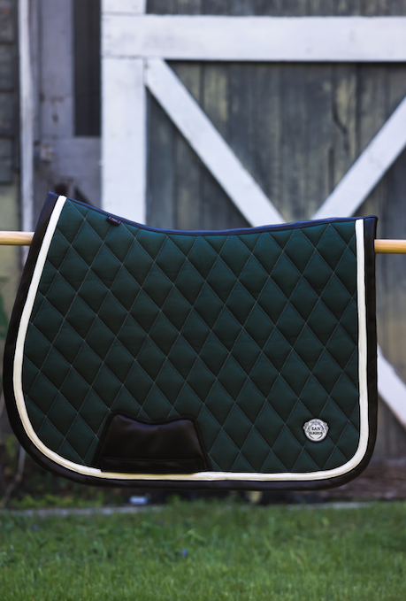 Jump Saddle Pad | Green- Black & White San Eligius