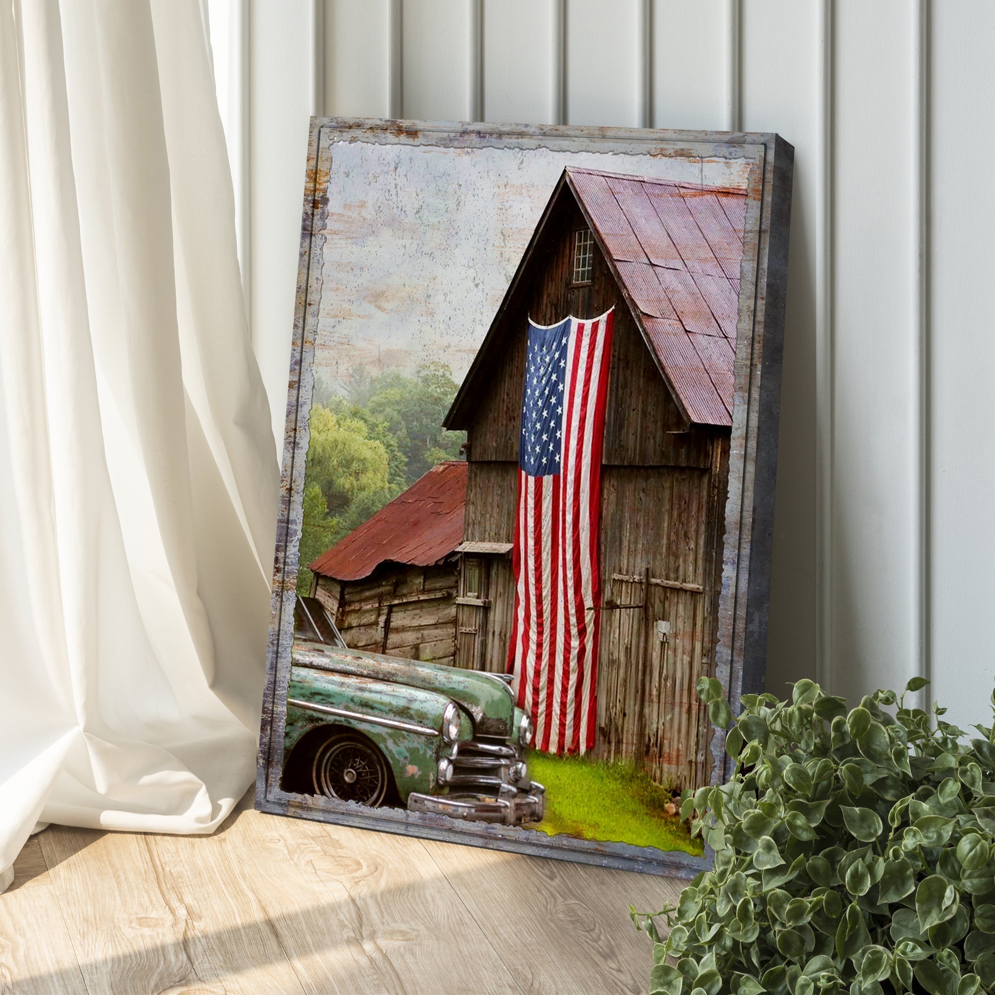 America Country Barn Canvas Wall Art Tailored Canvases