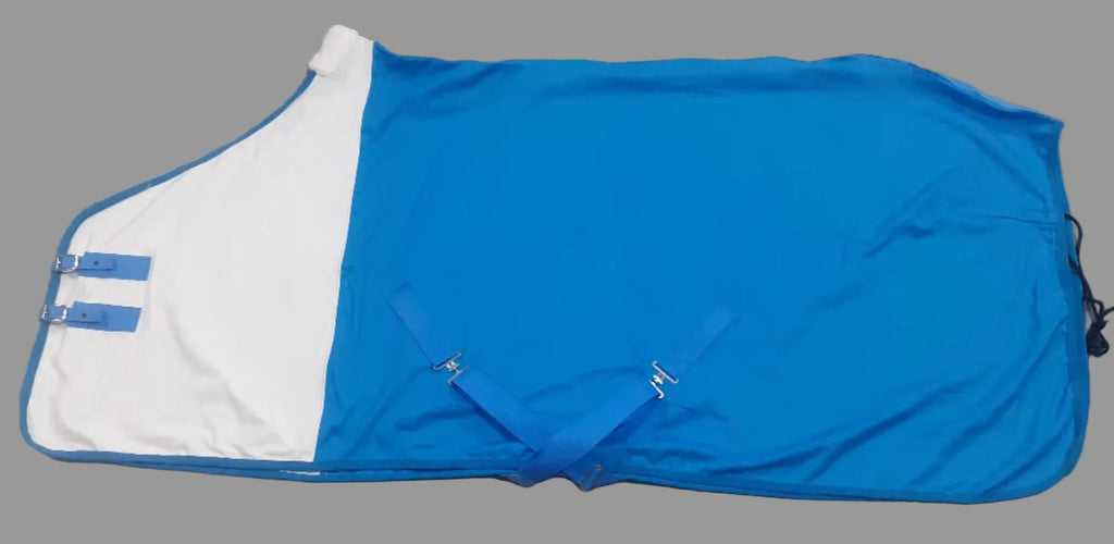 Premium Quality Horse Rug White and Blue Color Classic Riding Gear