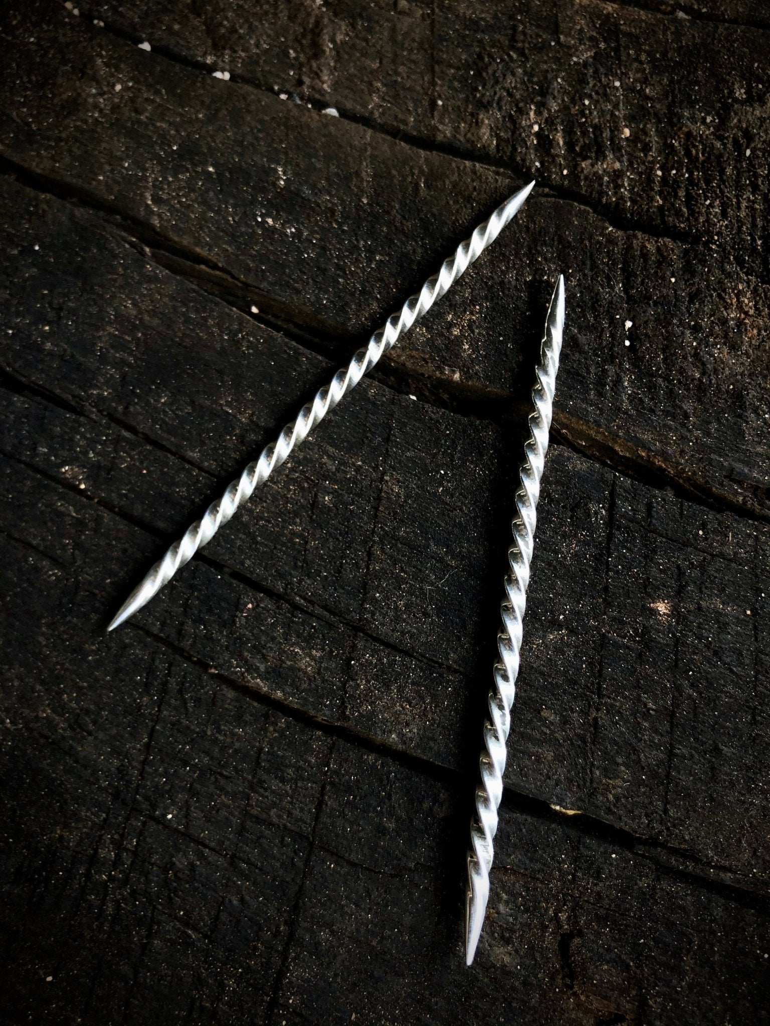 Cowboy Toothpick - Handmade Hat Pin Boles Silver
