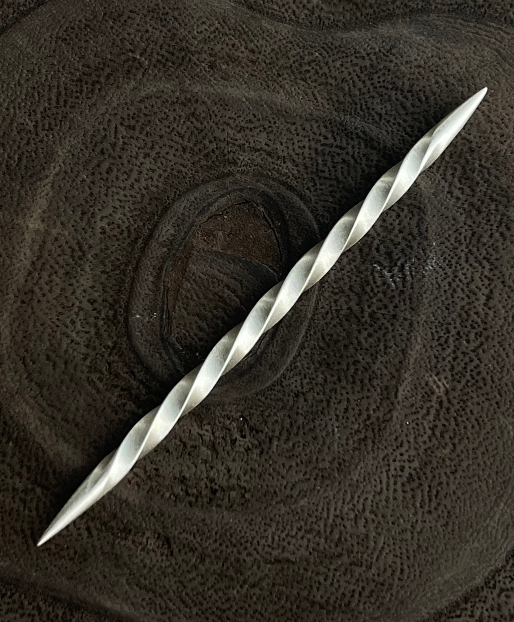 Cowboy Toothpick - Handmade Hat Pin Boles Silver