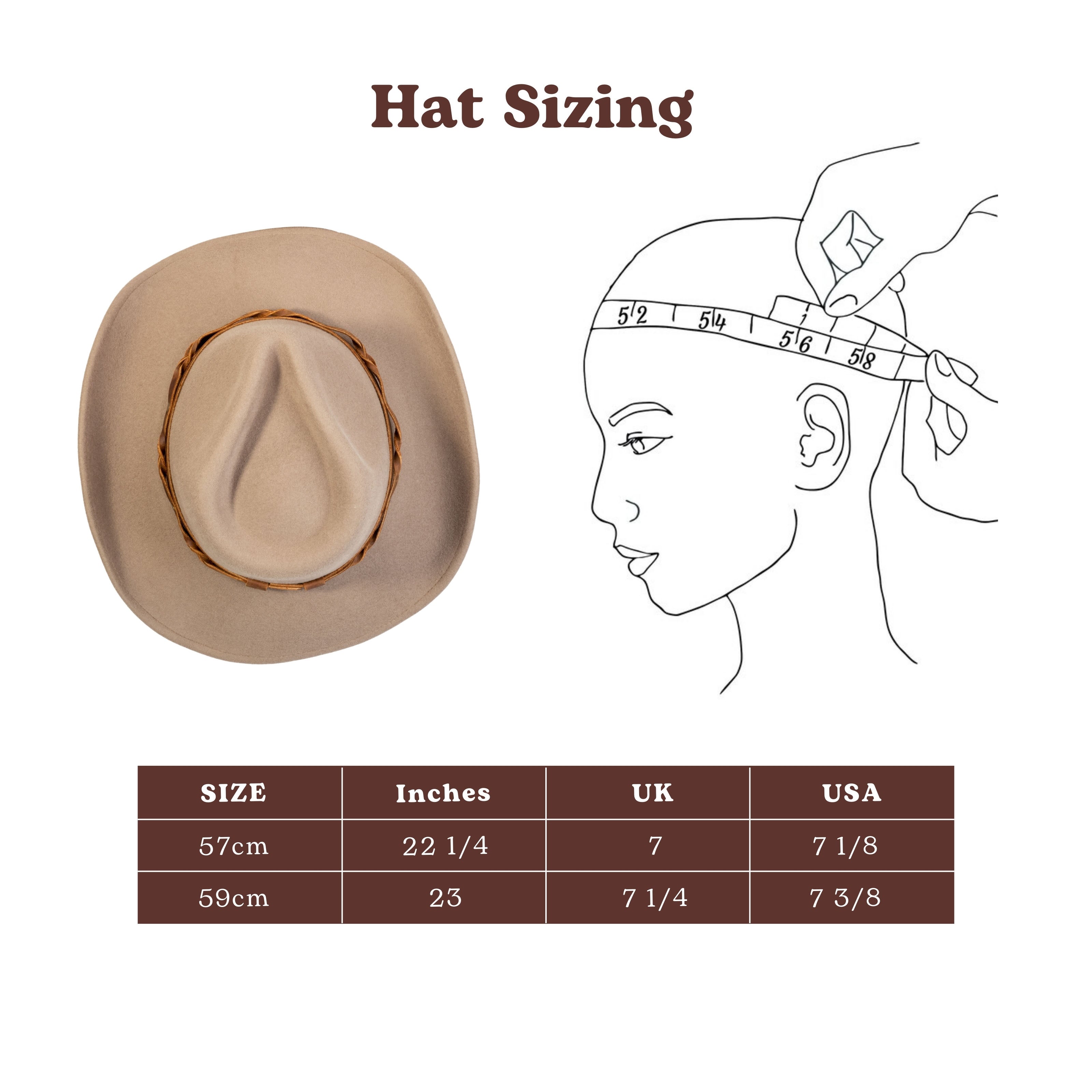 Driftwood Tan Felt Cowboy Hat Mix Brown