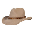 Driftwood Tan Felt Cowboy Hat Mix Brown