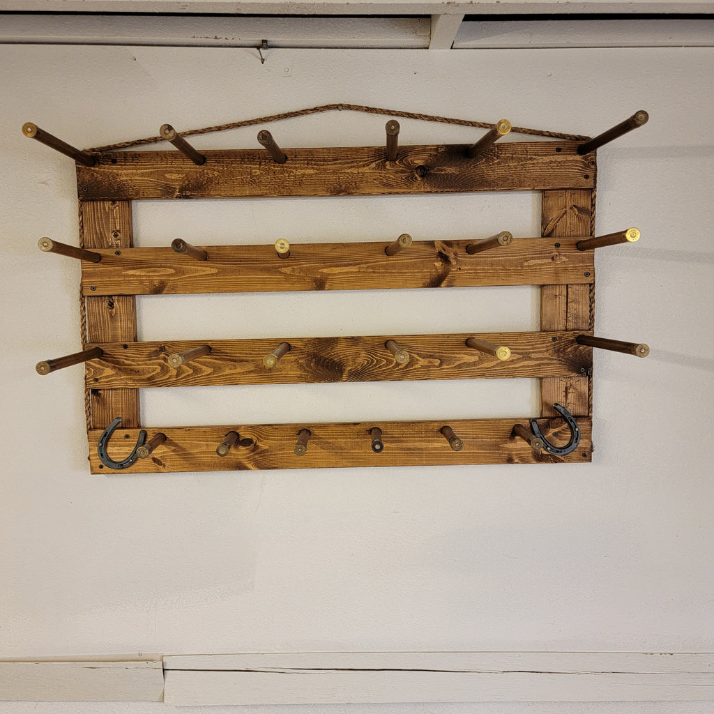 The 9-Hatter: Horizontal Wall-Hanging Western Organization The Hat Rack Guy