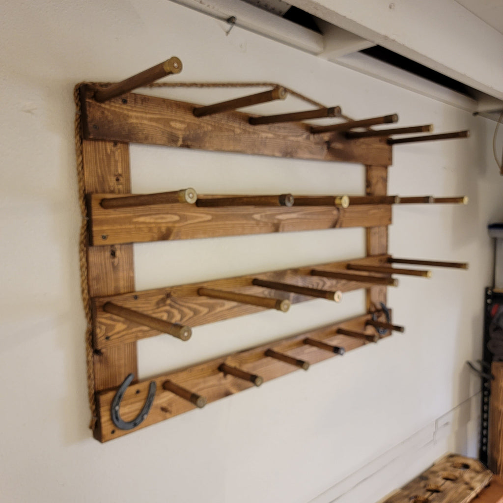 The 9-Hatter: Horizontal Wall-Hanging Western Organization The Hat Rack Guy