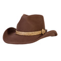 Frontier Trail Brown Felt Cowboy Hat Mix Brown