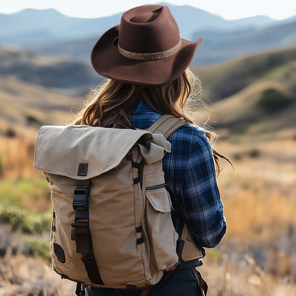 Frontier Trail Brown Felt Cowboy Hat Mix Brown