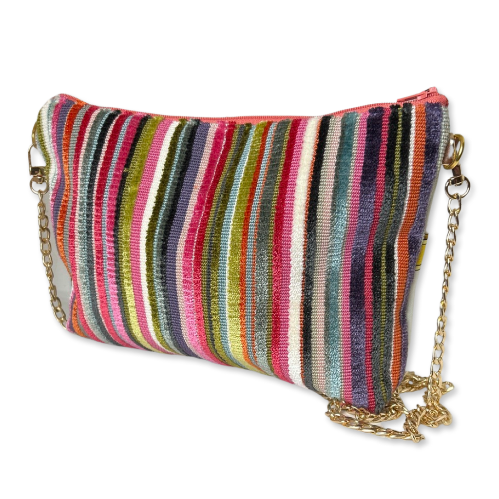 Rubans du Cheval Noir Vintage Silk Scarf Crossbody Bag Vintage Luxe Up