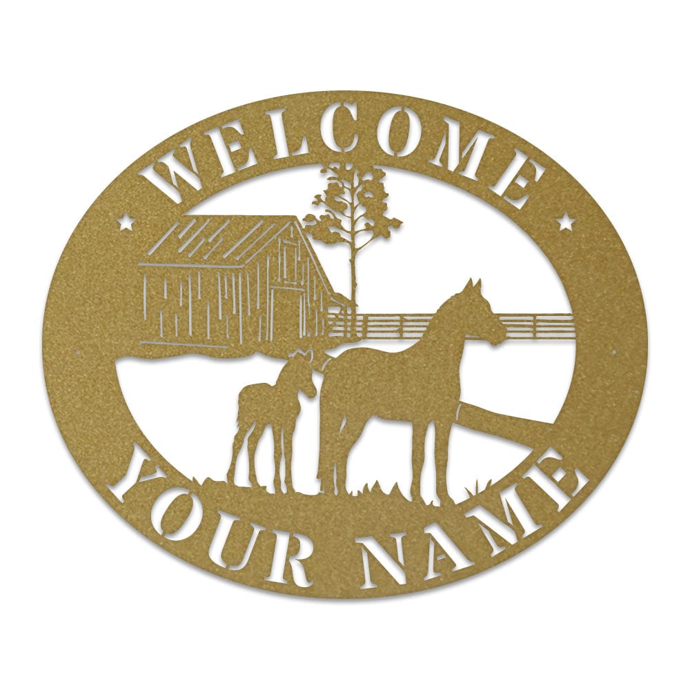 Horse Barn Monogram monogram metal shop