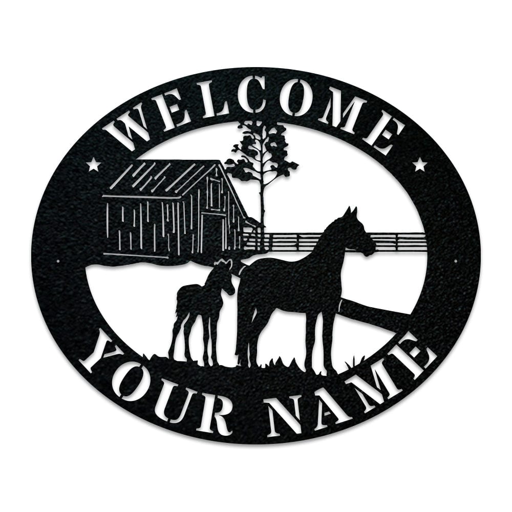 Horse Barn Monogram monogram metal shop