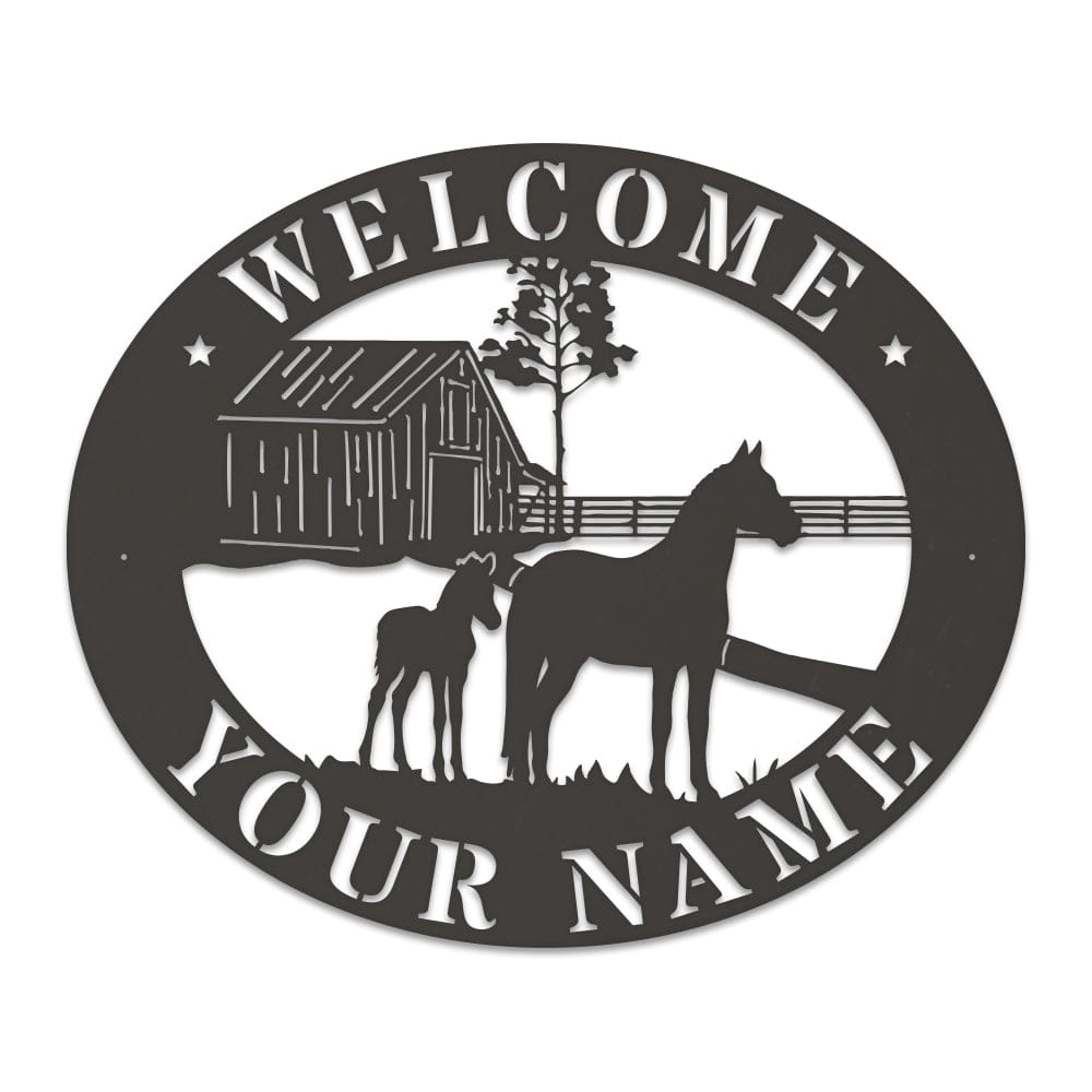 Horse Barn Monogram monogram metal shop