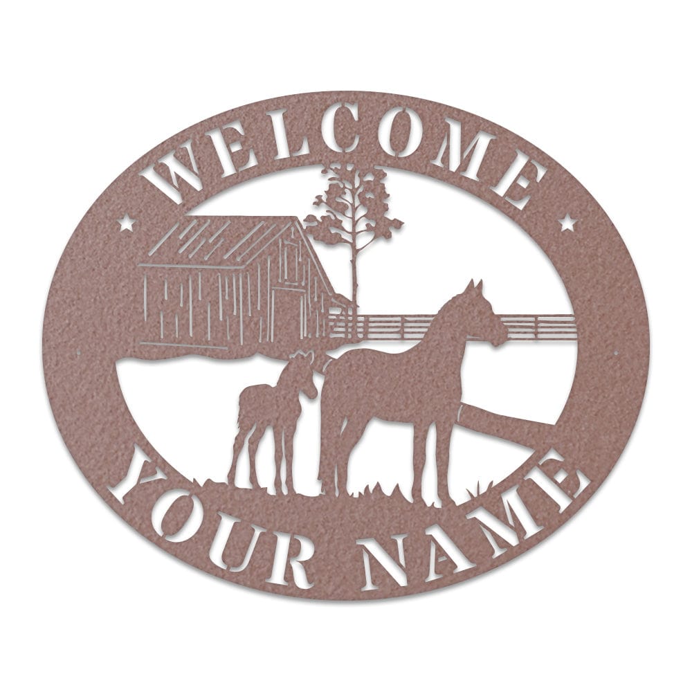 Horse Barn Monogram monogram metal shop