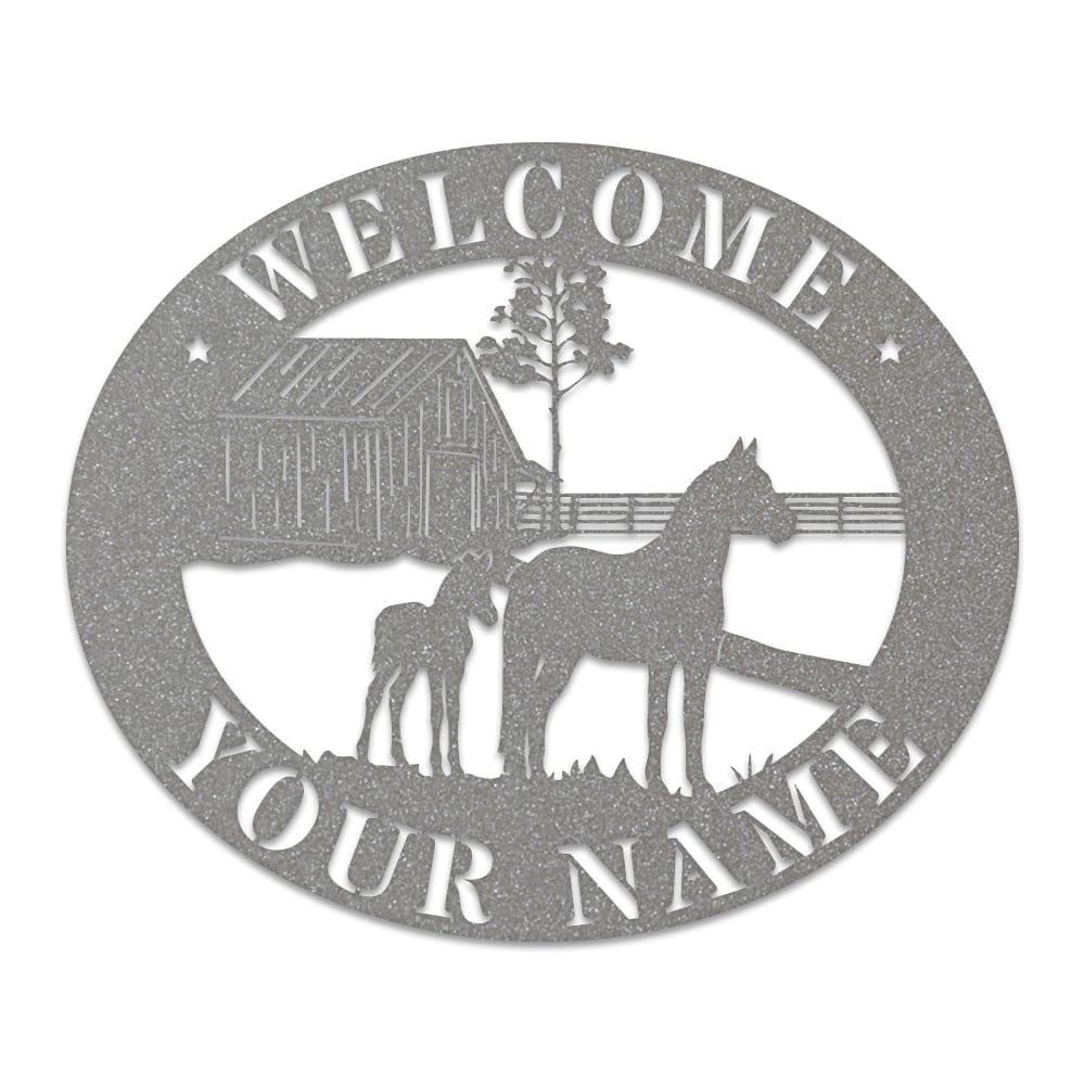 Horse Barn Monogram monogram metal shop