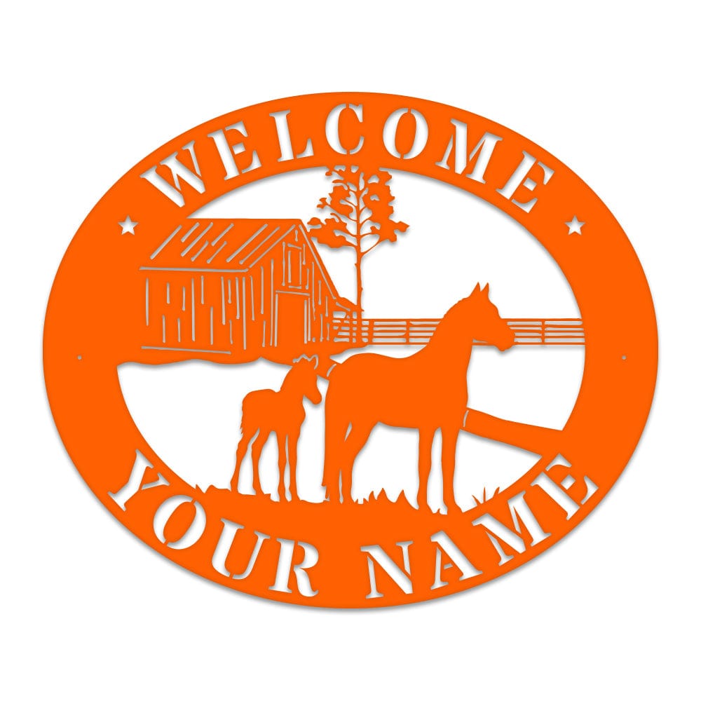 Horse Barn Monogram monogram metal shop
