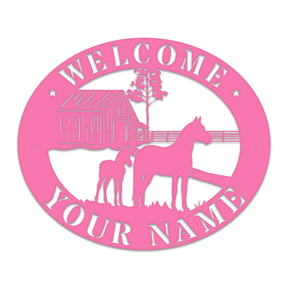 Horse Barn Monogram monogram metal shop