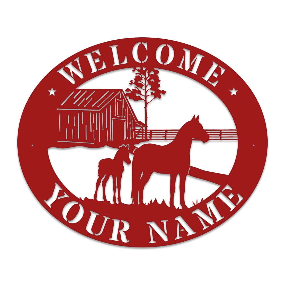 Horse Barn Monogram monogram metal shop