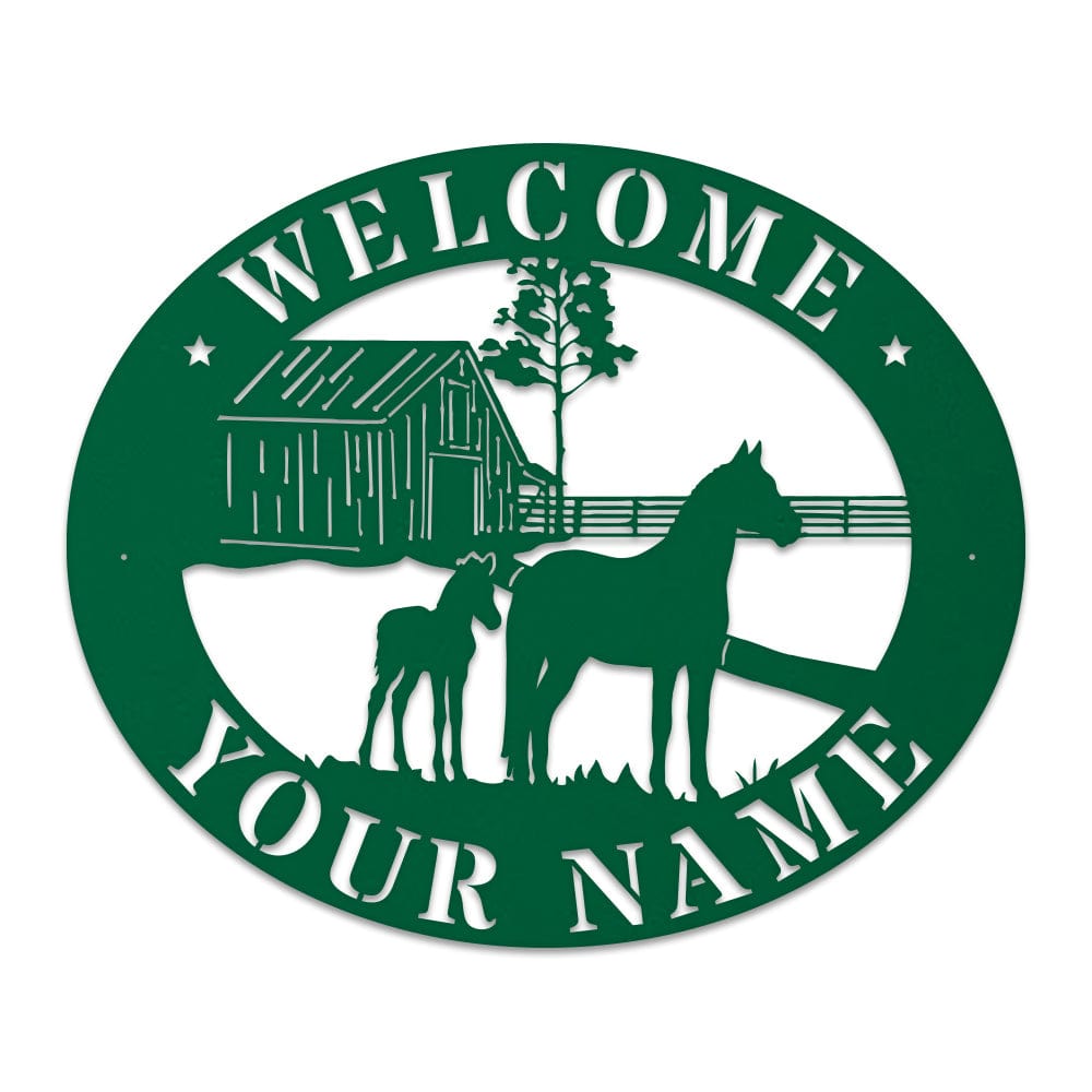 Horse Barn Monogram monogram metal shop