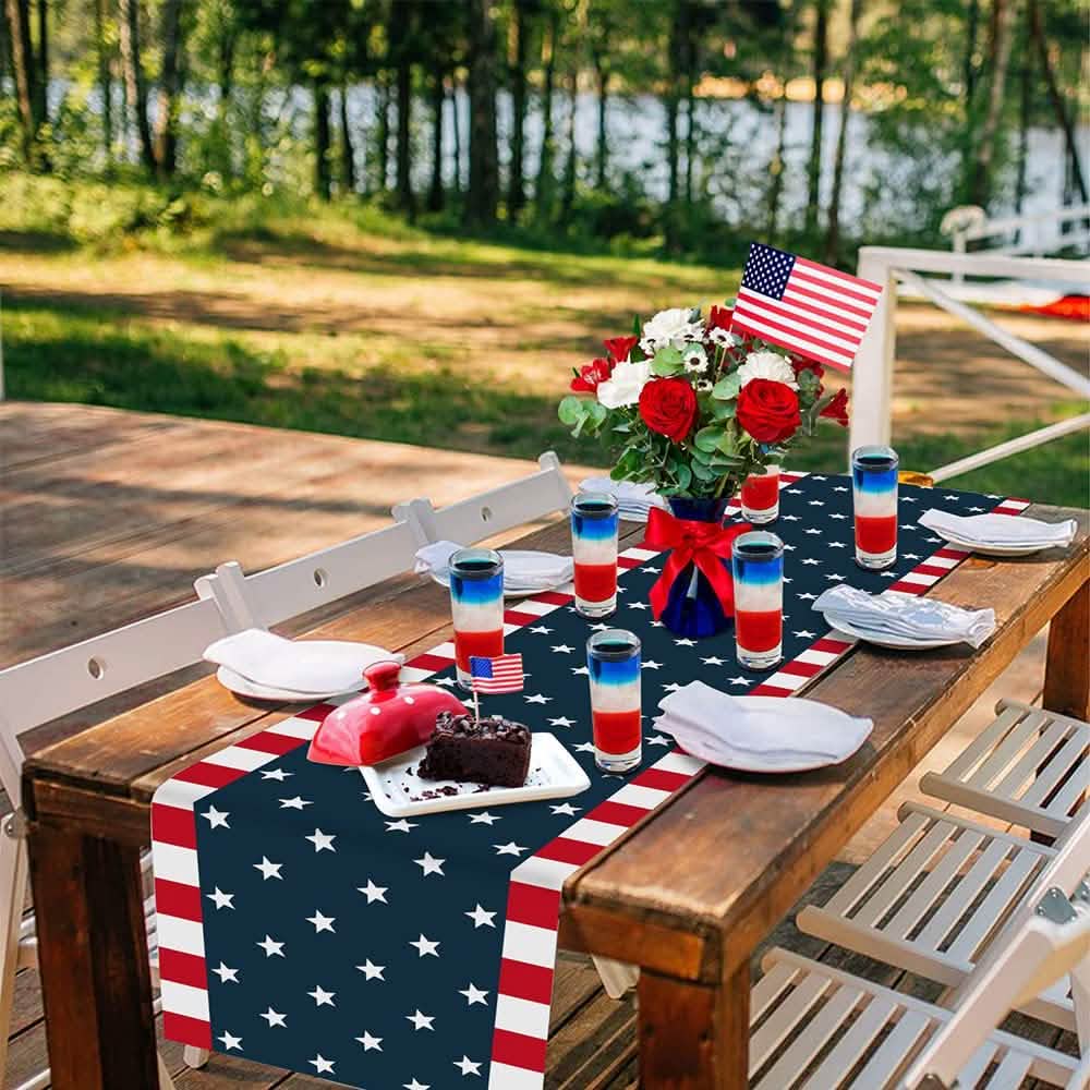 Independence Day 4th of July Table Runner Dresser Scarves DailySale