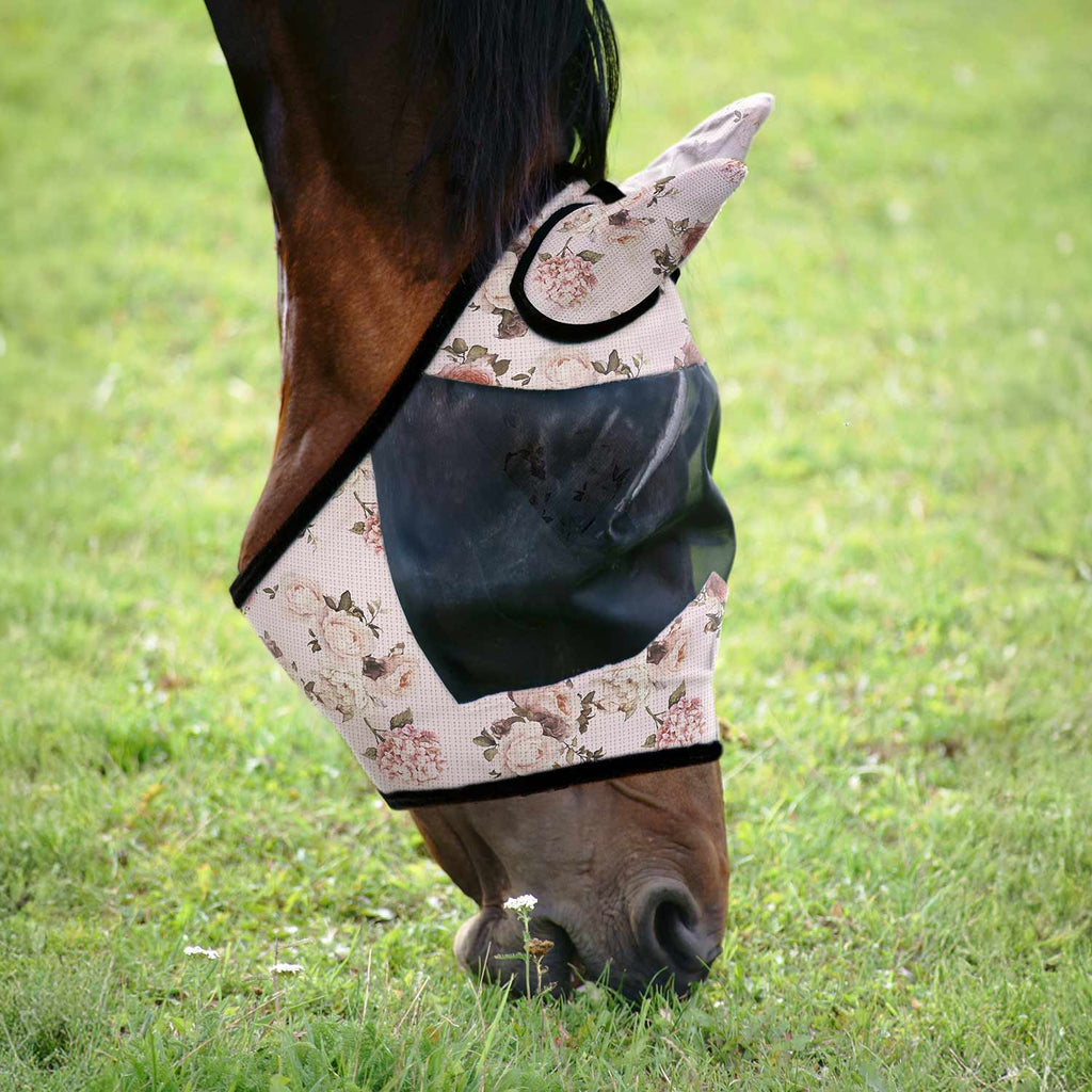 Jeffers Expression Deluxe Mesh Horse Fly Mask with Ears Jeffers