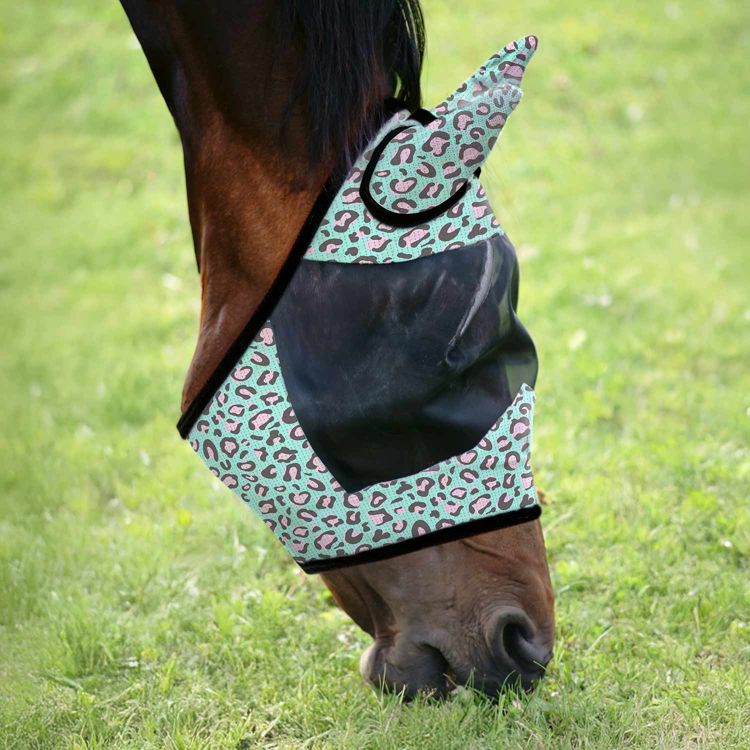 Jeffers Expression Deluxe Mesh Horse Fly Mask with Ears Jeffers
