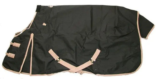 AJ Tack 1200D Waterproof Turnout Horse Blanket with Hood - Black AJ Tack