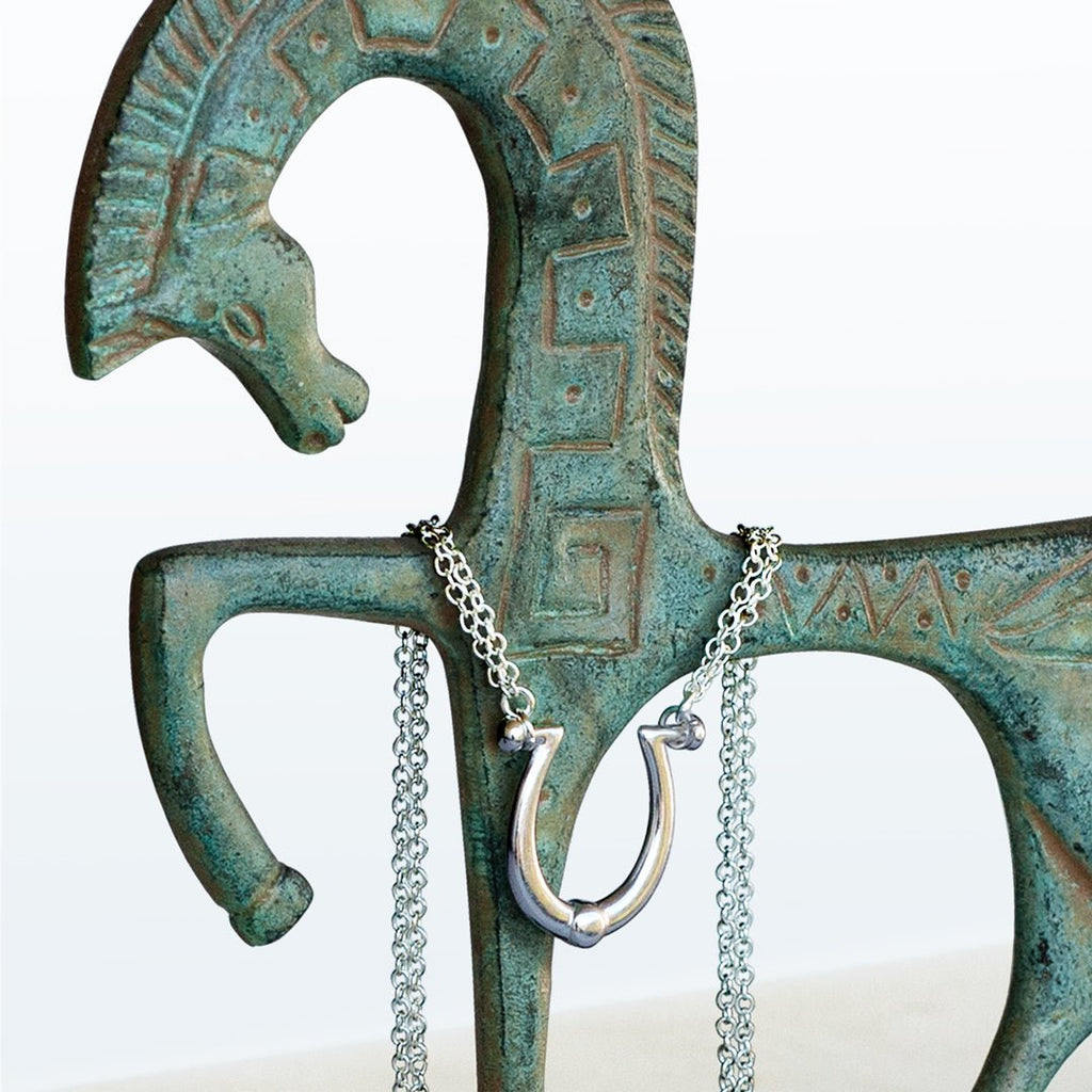 Omega - Equestrian Horseshoe Necklace in Silver Urban-Equestrian