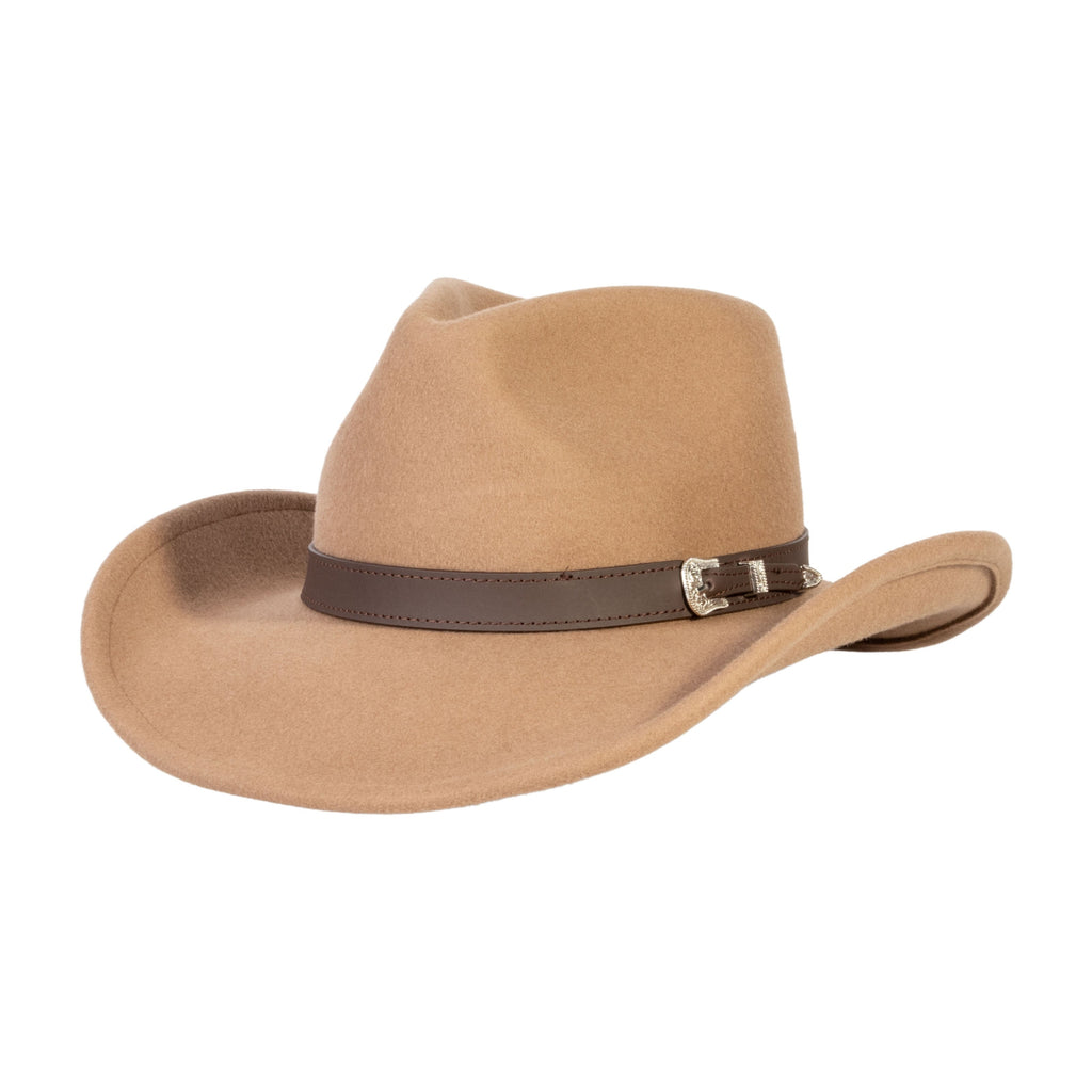 Prairie Tan Felt Cowboy Hat Mix Brown