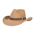 Prairie Tan Felt Cowboy Hat Mix Brown