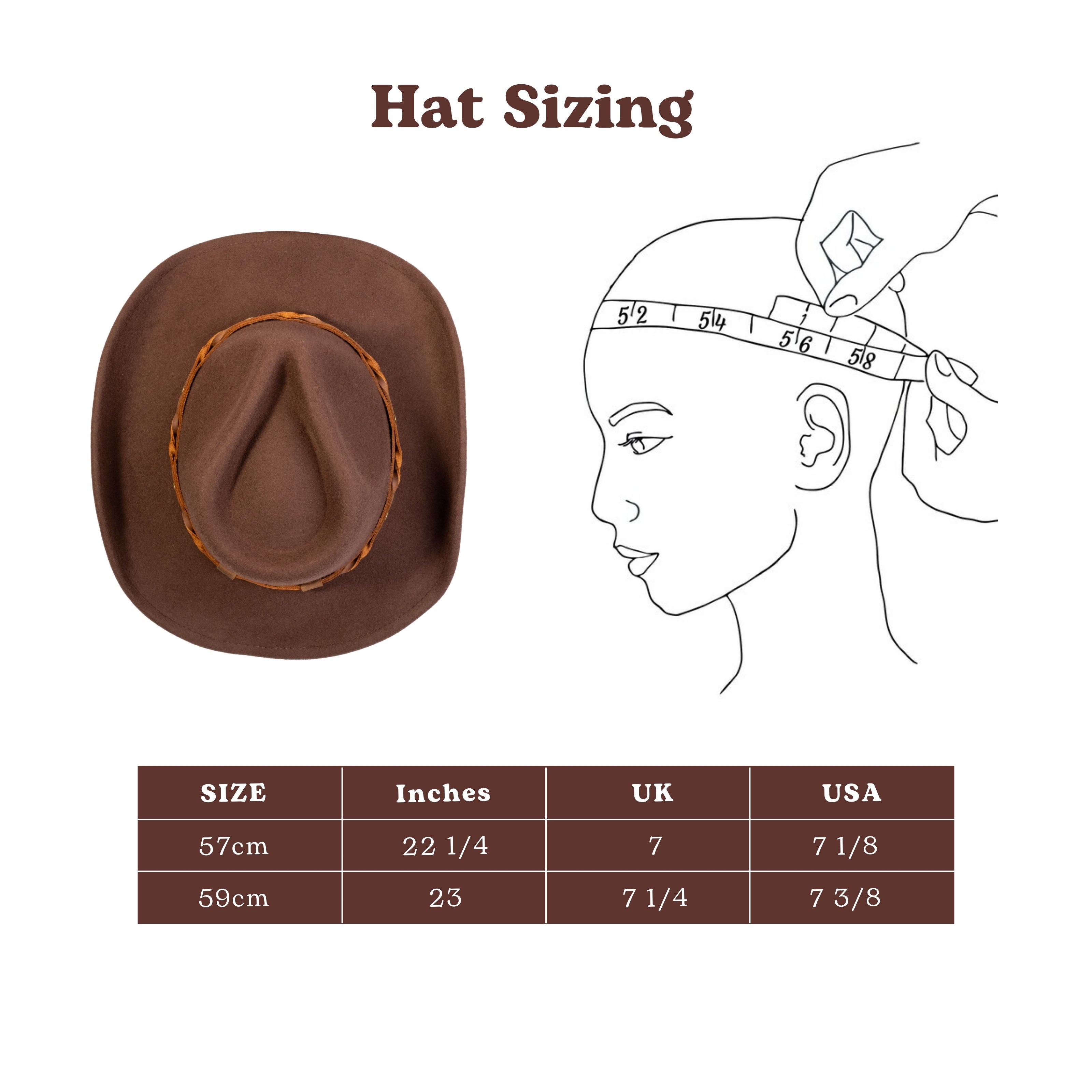 Saddle Brown Felt Cowboy Hat Mix Brown