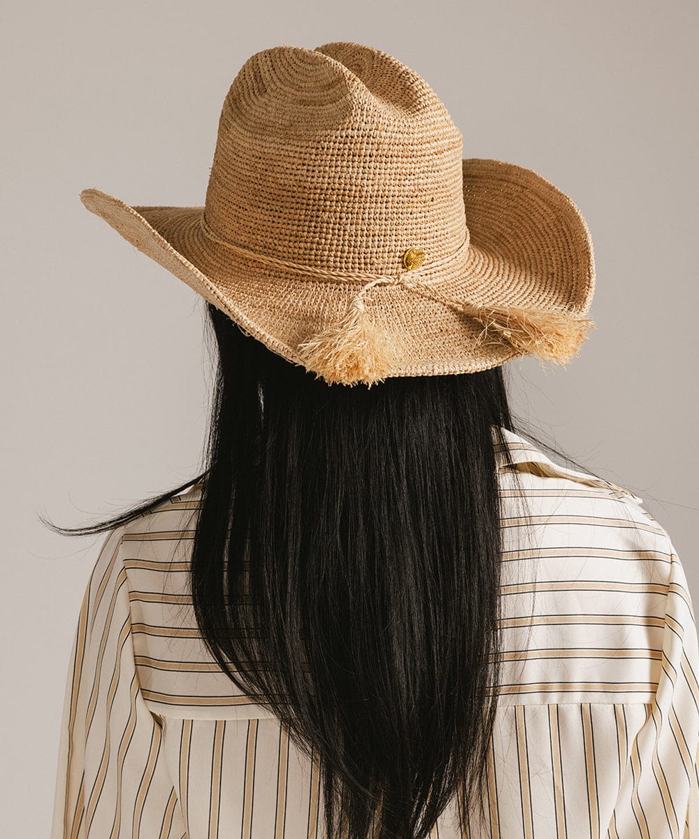 Ames Packable Straw Cowboy Hat GIGI PIP