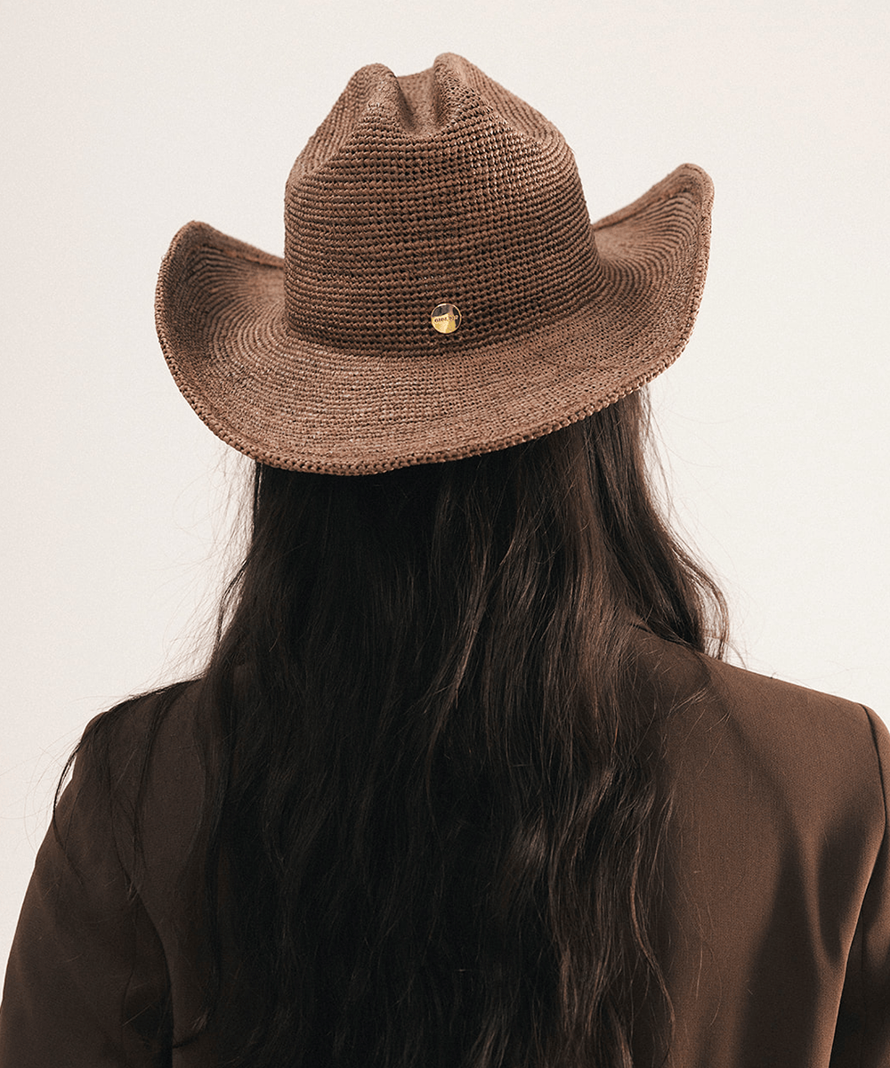 Ames Packable Straw Cowboy Hat GIGI PIP