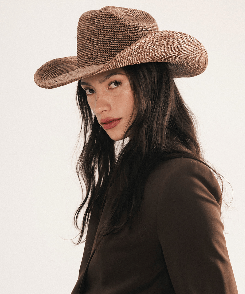 Ames Packable Straw Cowboy Hat GIGI PIP