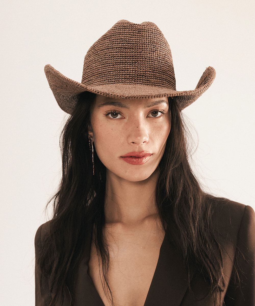 Ames Packable Straw Cowboy Hat GIGI PIP