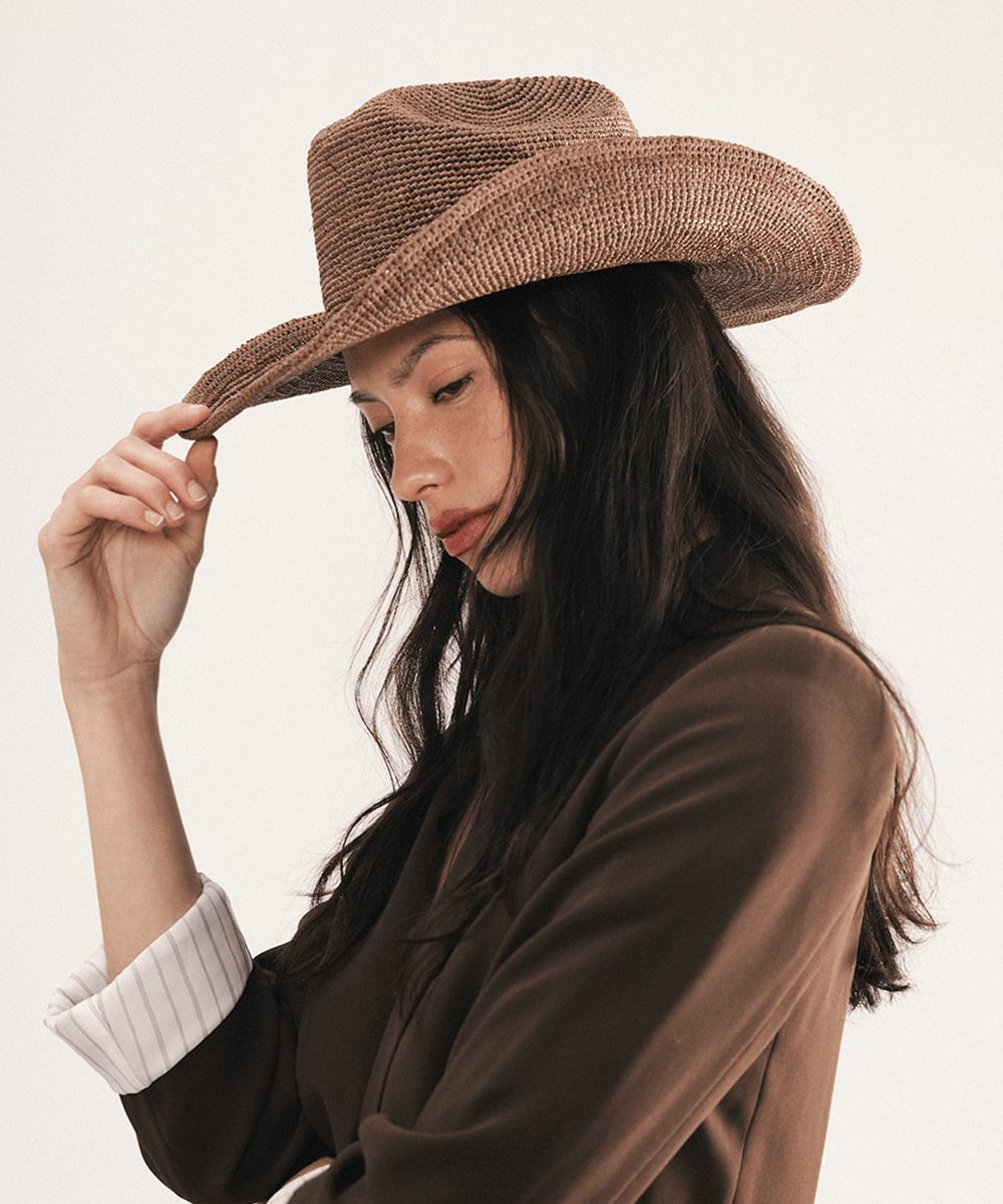 Ames Packable Straw Cowboy Hat GIGI PIP