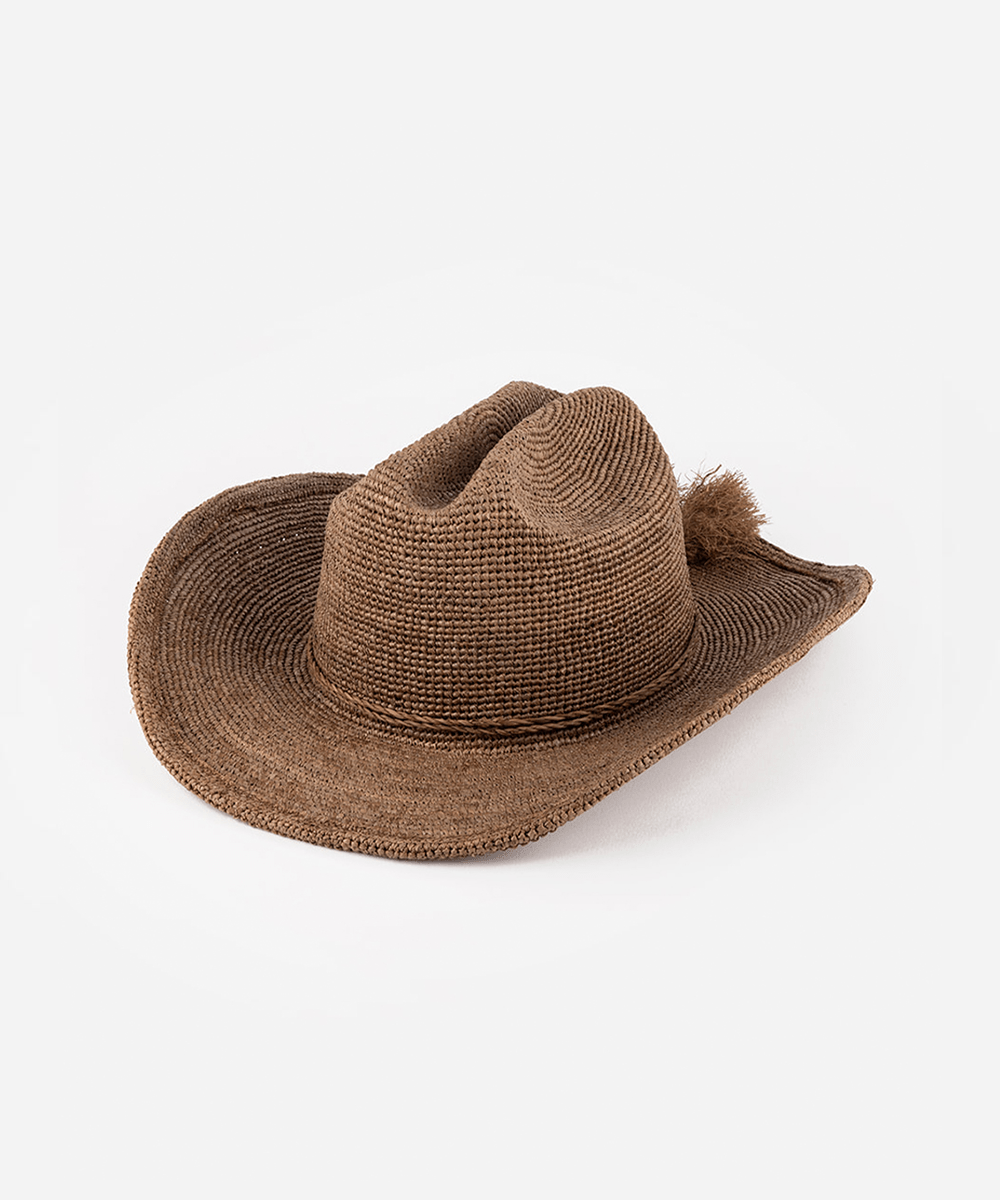 Ames Packable Straw Cowboy Hat GIGI PIP