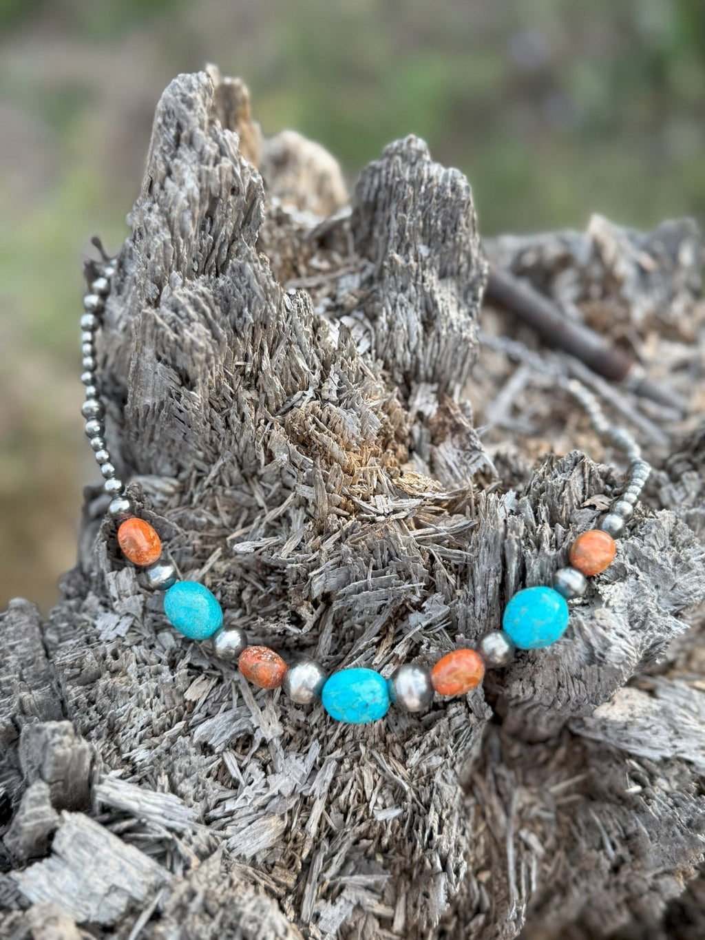Western Coral Apple Beaded Necklace Wild Junkie