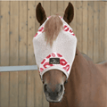 Smooch Horse Fly Mask  -White Neon Spur