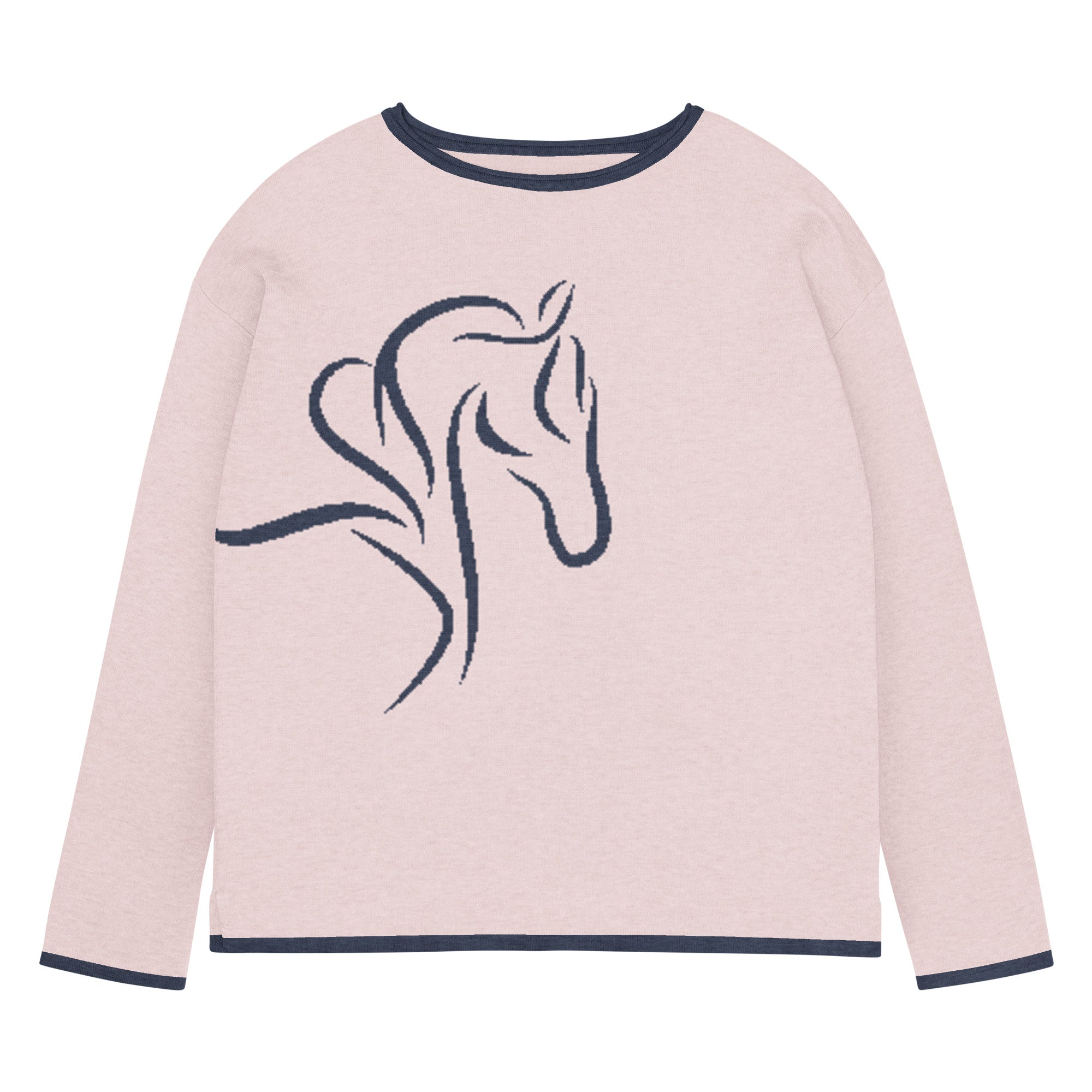 Neon Spur Whispering Mane Knit Crew Neck Sweater Neon Spur